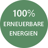 100% erneuerbare Energie